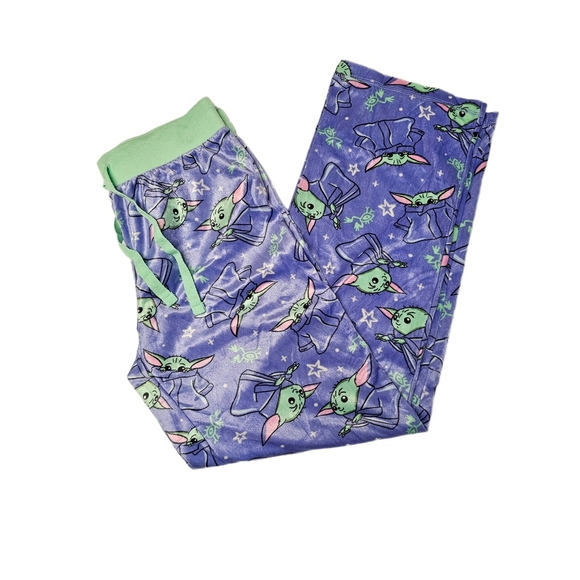 Star Wars Purple Green Grogu Yoda Pajamas - Picture 4 of 11
